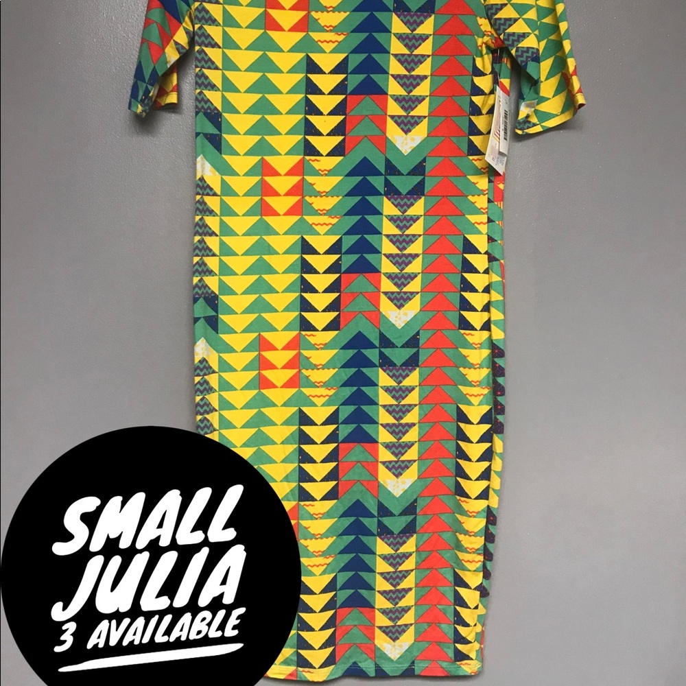 LuLaRoe Julia Dress Small